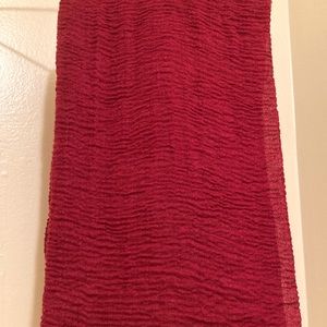 Red Crinkle Cotton Hijab